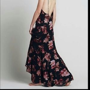 Free People floral maxi dress S